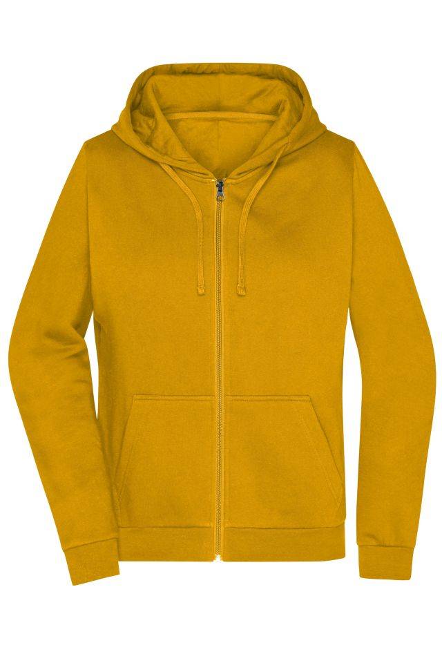 Promo Zip Hoody Lady Klassische Sweatjacke mit Kapuze gelb, Gr. XS