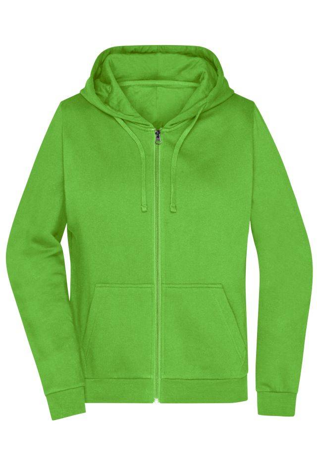 Promo Zip Hoody Lady Klassische Sweatjacke mit Kapuze grün, Gr. XL