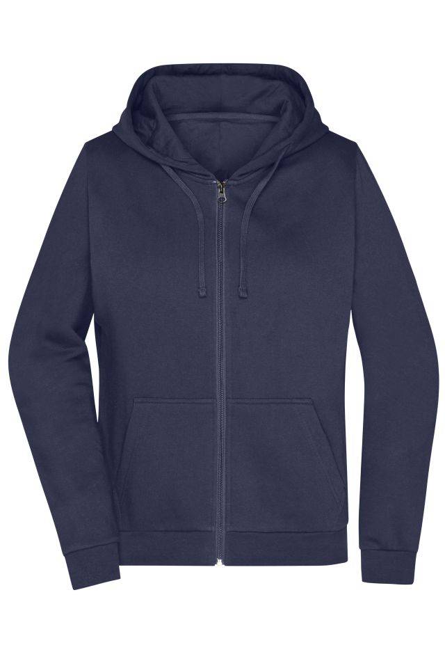 Promo Zip Hoody Lady Klassische Sweatjacke mit Kapuze blau, Gr. XXL