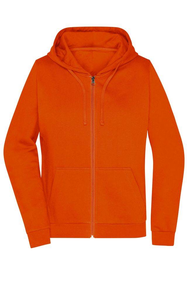 Promo Zip Hoody Lady Klassische Sweatjacke mit Kapuze orange, Gr. XL