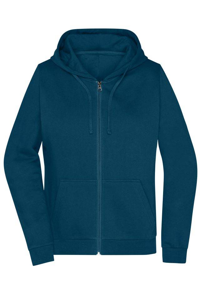 Promo Zip Hoody Lady Klassische Sweatjacke mit Kapuze blau, Gr. L