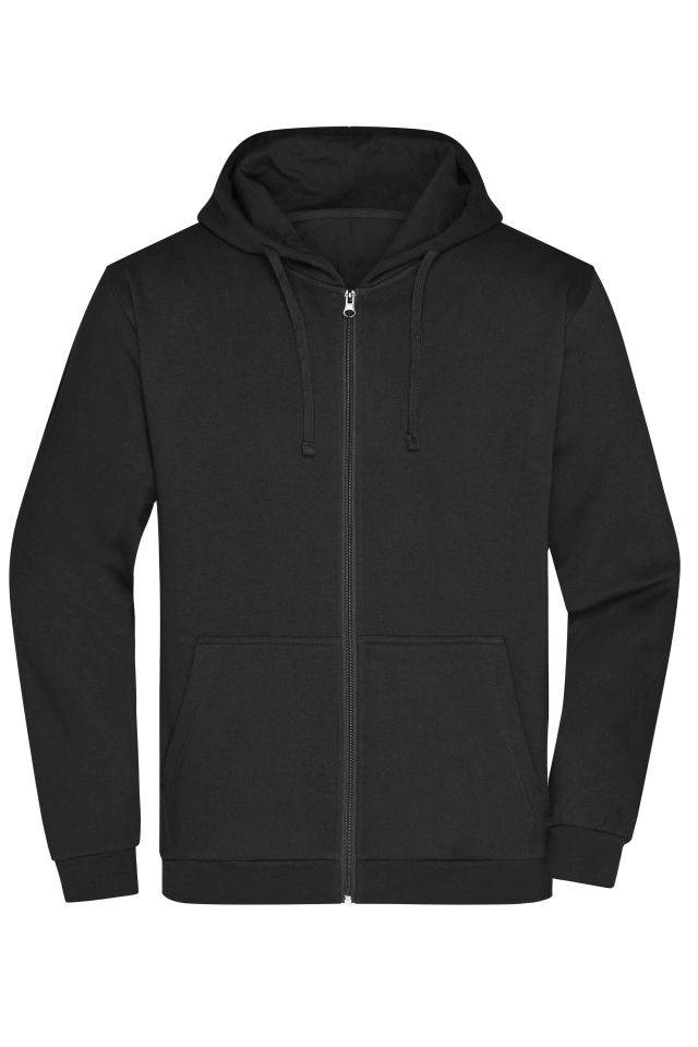 Promo Zip Hoody Men Klassische Sweatjacke mit Kapuze schwarz, Gr. XXL