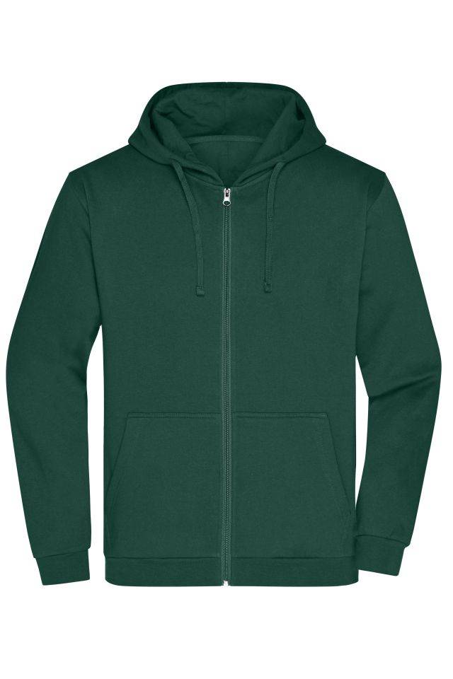 Promo Zip Hoody Men Klassische Sweatjacke mit Kapuze grün, Gr. 4XL