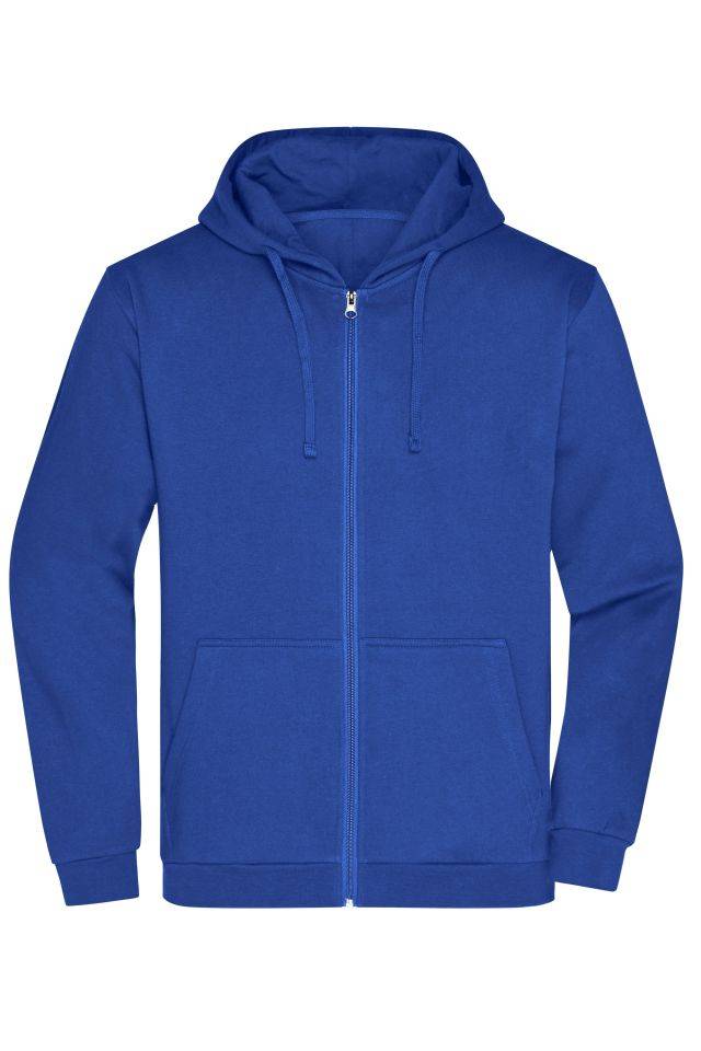 Promo Zip Hoody Men Klassische Sweatjacke mit Kapuze blau, Gr. 5XL
