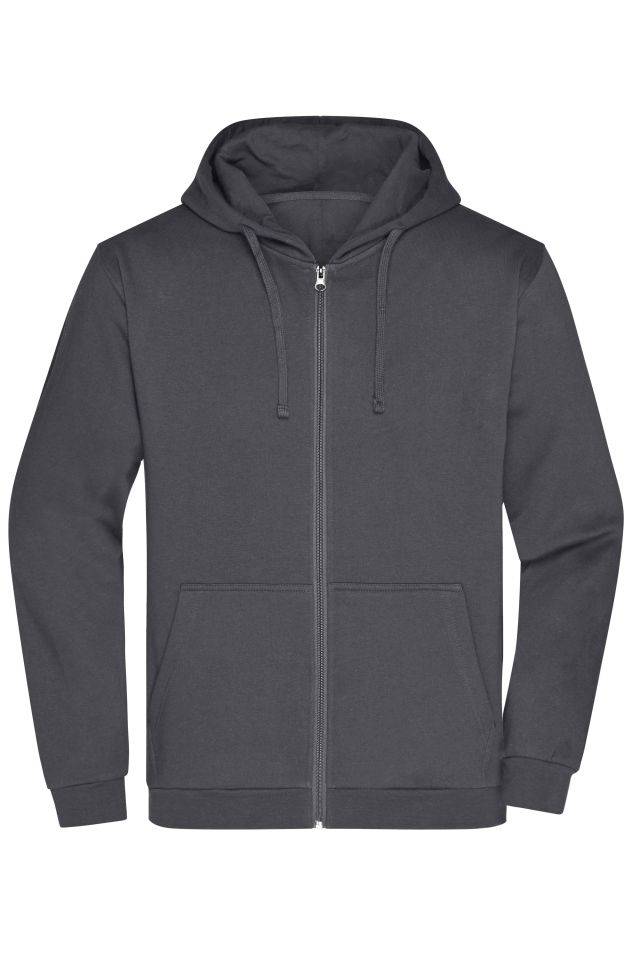 Promo Zip Hoody Men Klassische Sweatjacke mit Kapuze grau, Gr. L