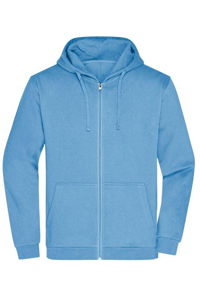 Promo Zip Hoody Men Klassische Sweatjacke mit Kapuze blau, Gr. L