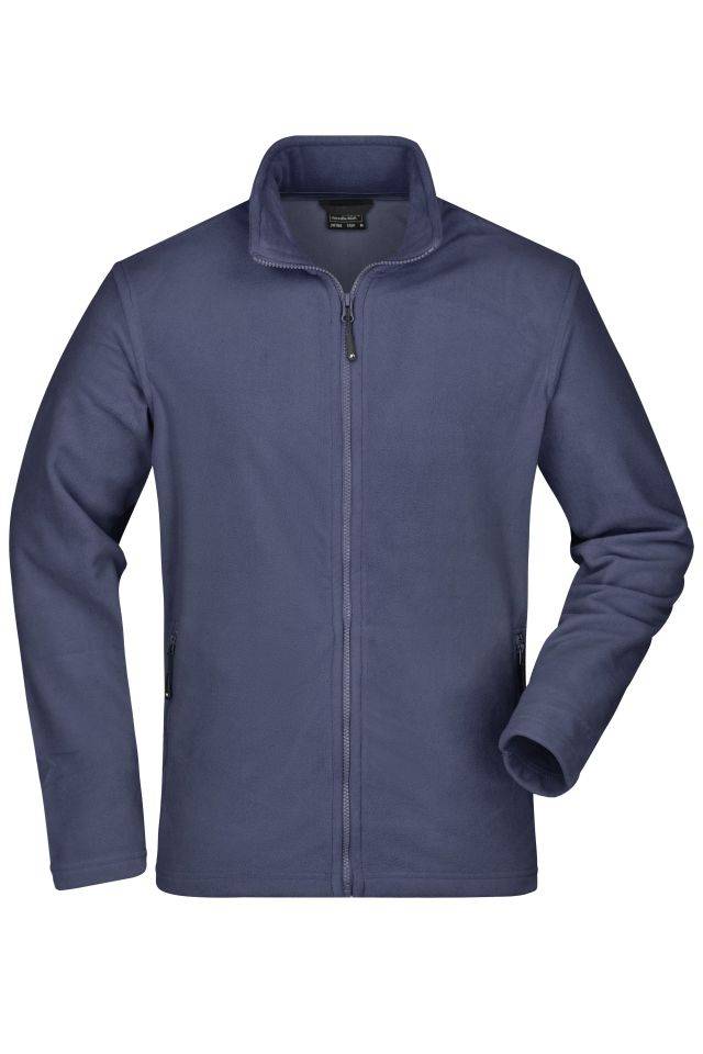 Men's Basic Fleece Jacket Klassische Fleece-Jacke mit Stehkragen blau, Gr. S