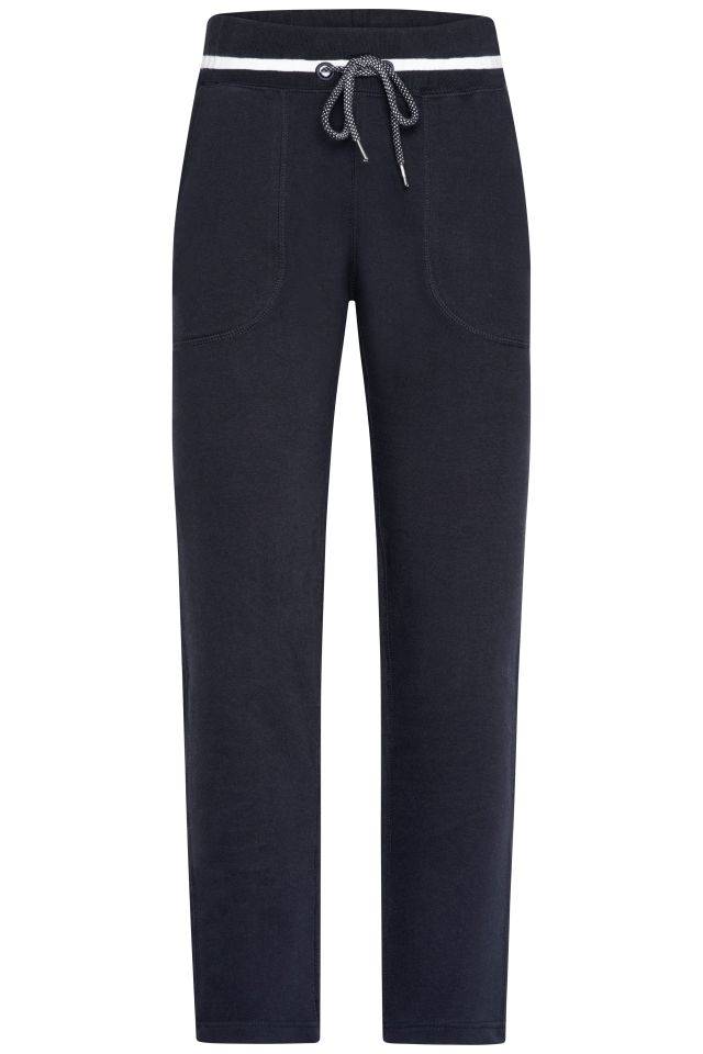 Ladies' Jog-Pants Sweat-Hose im modischen Design weiß/blau, Gr. S