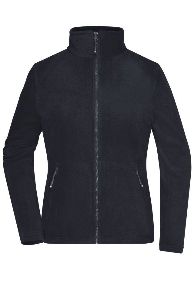 Ladies' Fleece Jacket Fleece Jacke mit Stehkragen im klassischen Design blau, Gr. M