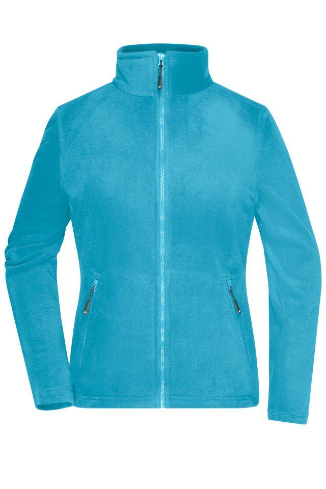 Ladies' Fleece Jacket Fleece Jacke mit Stehkragen im klassischen Design blau, Gr. M