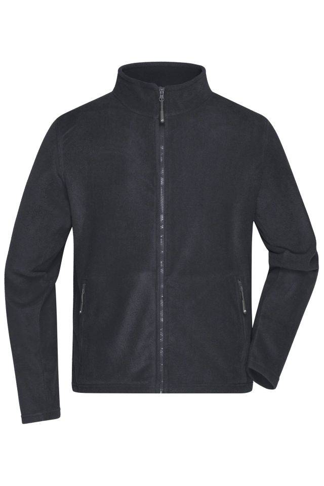 Men's Fleece Jacket Fleece Jacke mit Stehkragen im klassischen Design blau, Gr. M