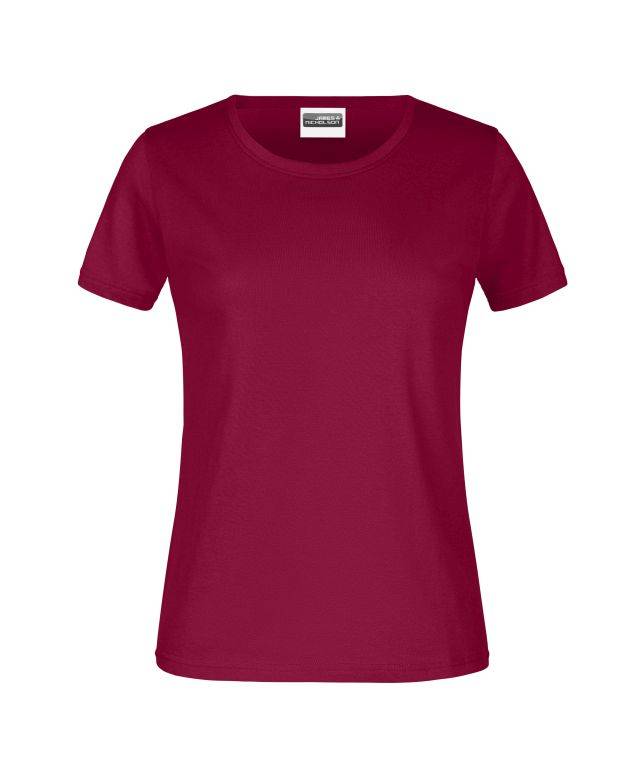 Promo-T Lady 180 Klassisches T-Shirt rot/weinrot, Gr. M