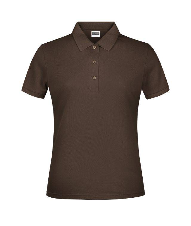 Promo Polo Lady Klassisches Poloshirt braun, Gr. XL
