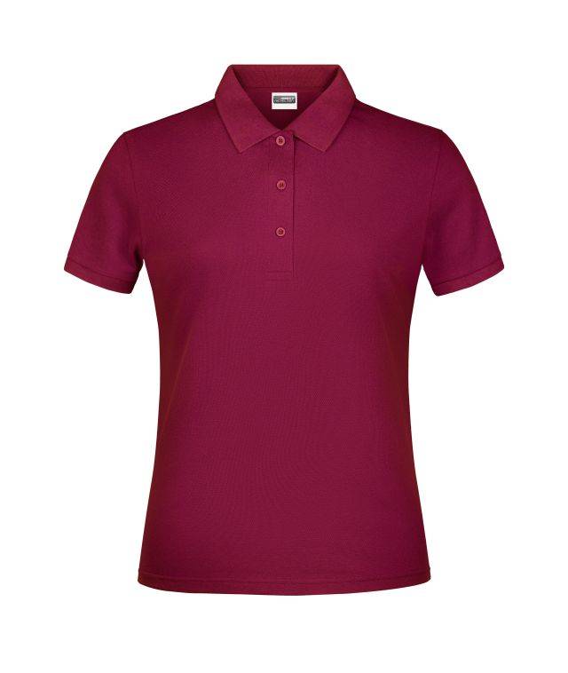 Promo Polo Lady Klassisches Poloshirt rot/weinrot, Gr. M
