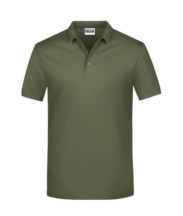 Promo Polo Man Klassisches Poloshirt braun/grün/oliv, Gr. 5XL
