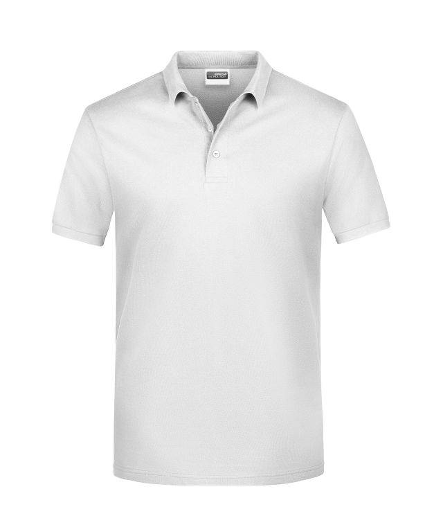 Promo Polo Man Klassisches Poloshirt weiß, Gr. 5XL