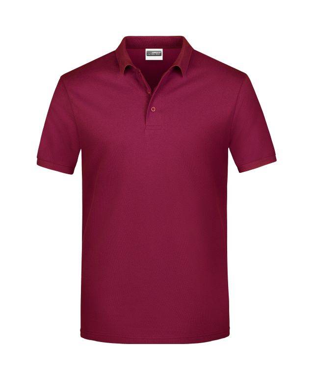 Promo Polo Man Klassisches Poloshirt rot/weinrot, Gr. 5XL