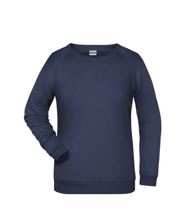 Promo Sweat Lady Rundhals-Sweatshirt mit Raglanärmeln blau, Gr. XL