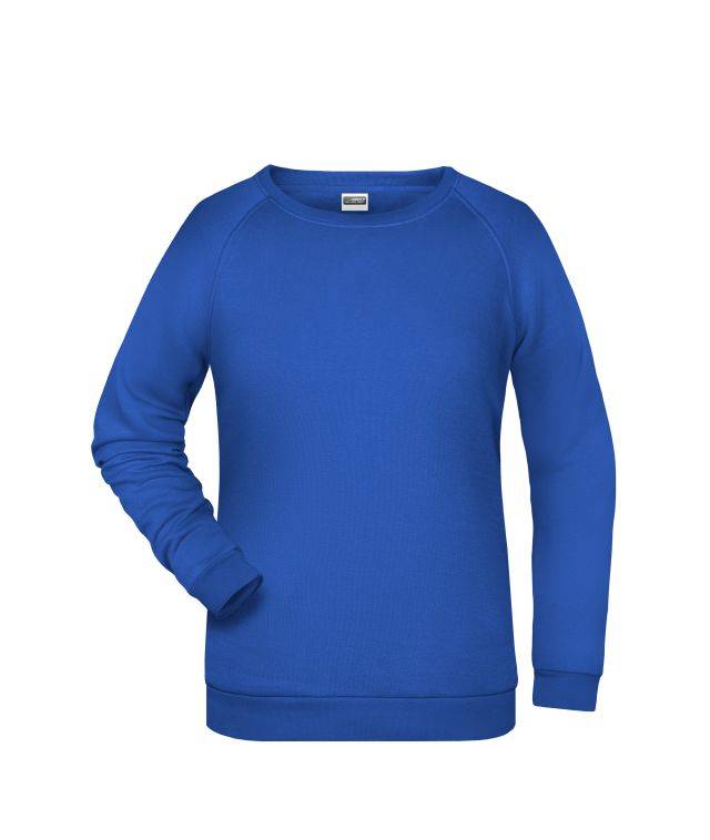 Promo Sweat Lady Rundhals-Sweatshirt mit Raglanärmeln blau, Gr. XL