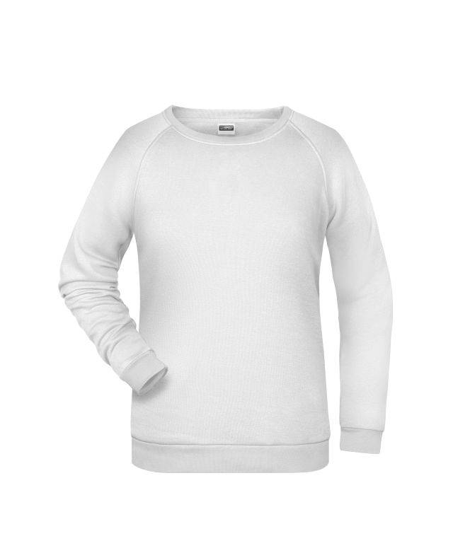 Promo Sweat Lady Rundhals-Sweatshirt mit Raglanärmeln weiß, Gr. S