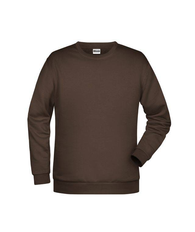Promo Sweat Men Rundhals-Sweatshirt mit Raglanärmeln braun, Gr. M