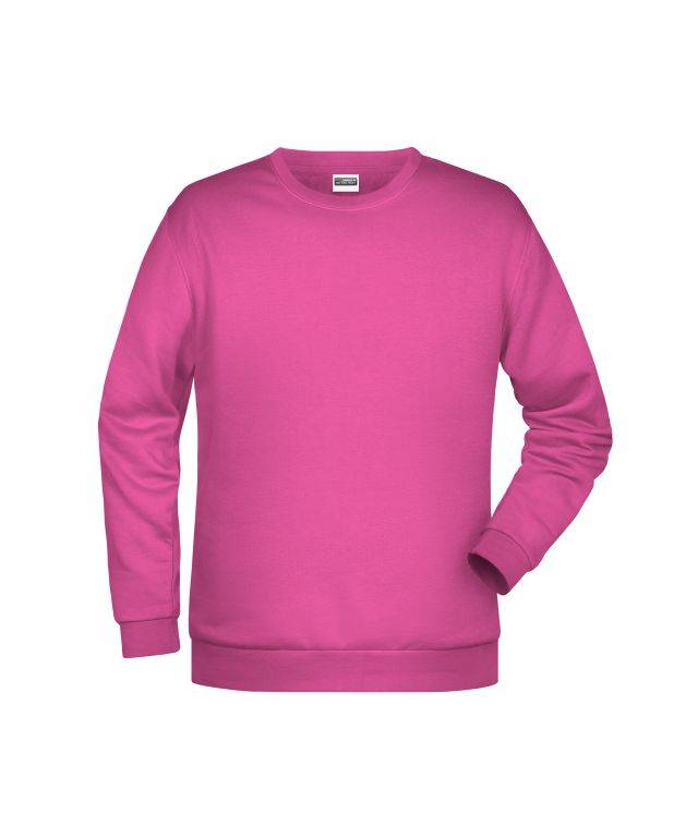 Promo Sweat Men Rundhals-Sweatshirt mit Raglanärmeln pink, Gr. 5XL