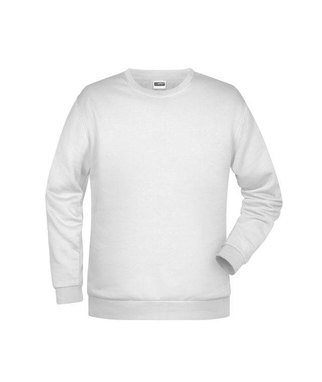 Promo Sweat Men Rundhals-Sweatshirt mit Raglanärmeln weiß, Gr. 3XL