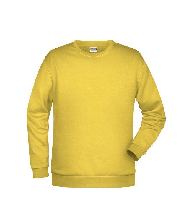 Promo Sweat Men Rundhals-Sweatshirt mit Raglanärmeln gelb, Gr. S
