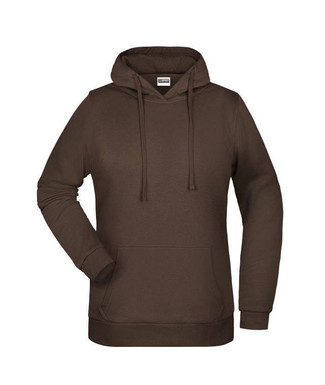 Promo Hoody Lady Klassisches Kapuzensweat braun, Gr. M