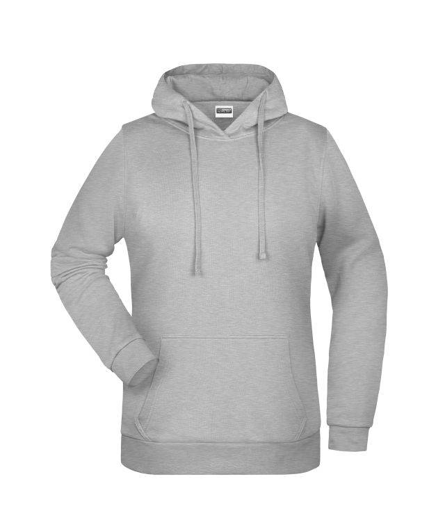 Promo Hoody Lady Klassisches Kapuzensweat grau, Gr. 3XL