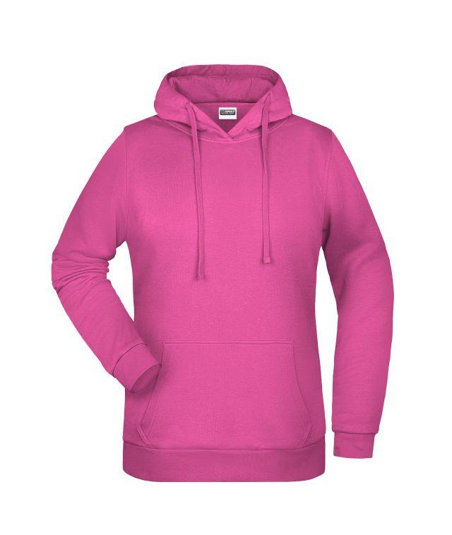 Promo Hoody Lady Klassisches Kapuzensweat pink, Gr. XL