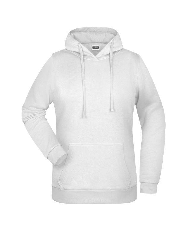 Promo Hoody Lady Klassisches Kapuzensweat weiß, Gr. M