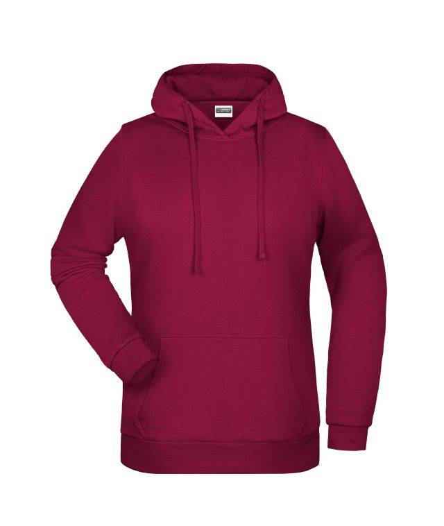 Promo Hoody Lady Klassisches Kapuzensweat rot/weinrot, Gr. XXL