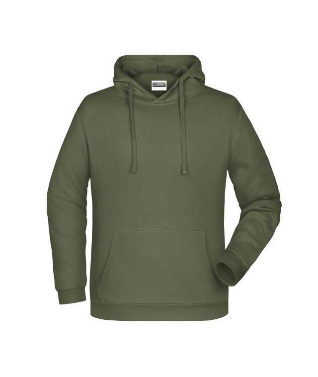 Promo Hoody Man Klassisches Kapuzensweat braun/grün/oliv, Gr. XXL