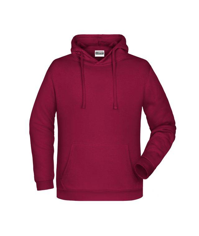 Promo Hoody Man Klassisches Kapuzensweat rot/weinrot, Gr. 3XL
