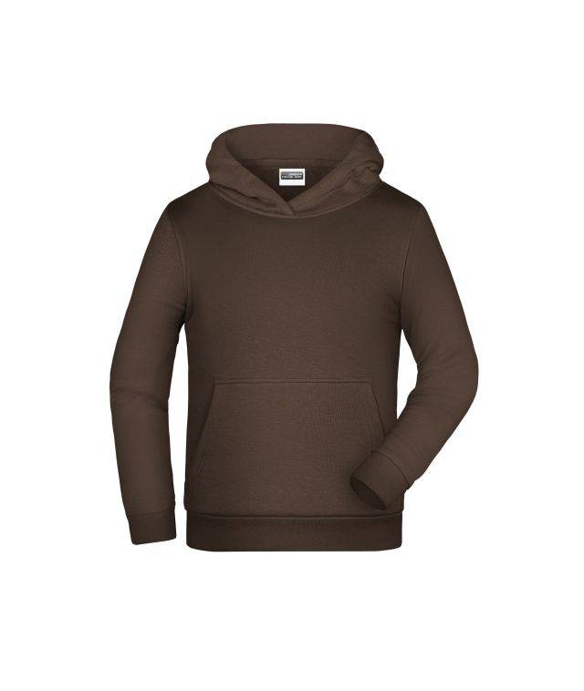 Promo Hoody Children Klassisches Kapuzensweat für Kinder braun, Gr. L