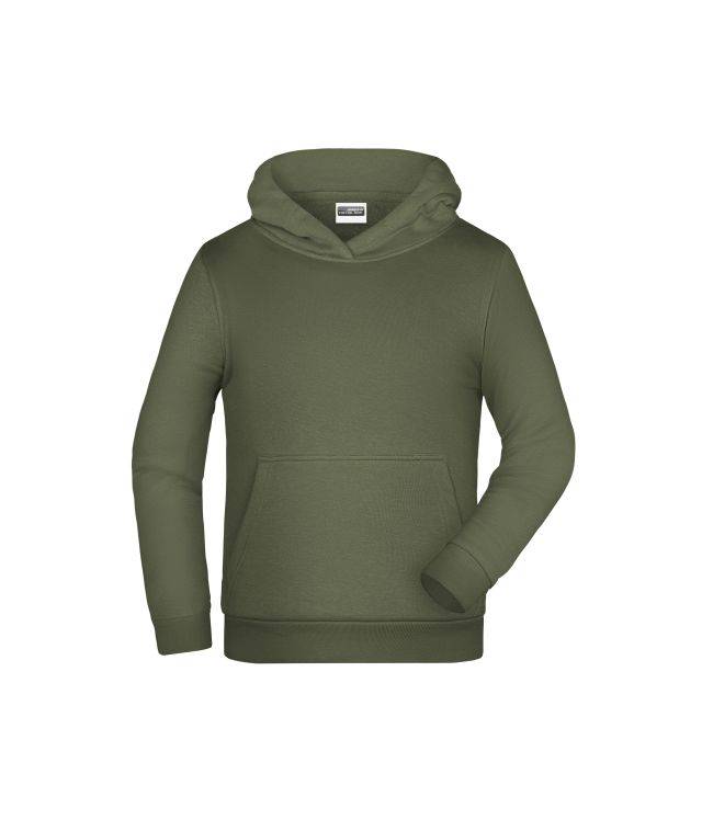 Promo Hoody Children Klassisches Kapuzensweat für Kinder braun/grün/oliv, Gr. XS