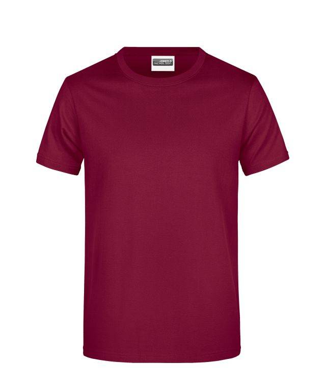 Promo-T Man 150 Klassisches T-Shirt rot/weinrot, Gr. 5XL