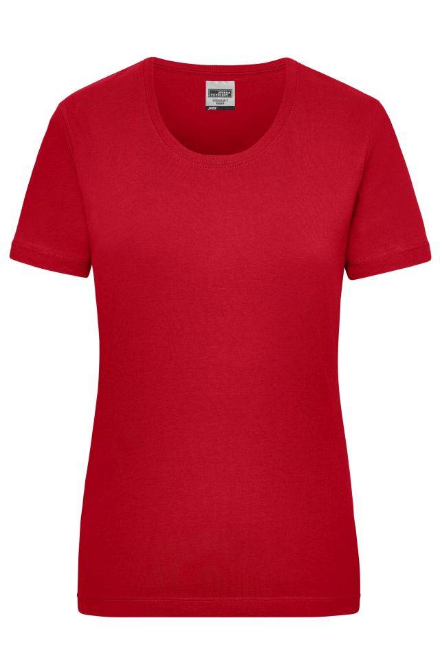 Workwear-T Women Strapazierfähiges klassisches T-Shirt rot, Gr. XL