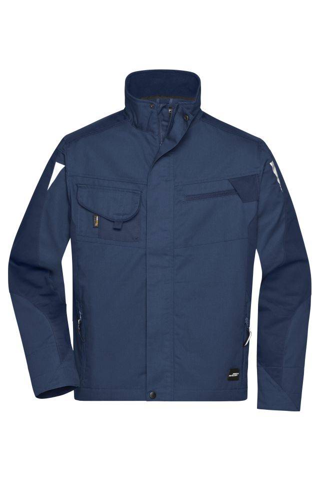 Workwear Jacket - STRONG - Professionelle Jacke mit hochwertiger Ausstattung blau, Gr. M
