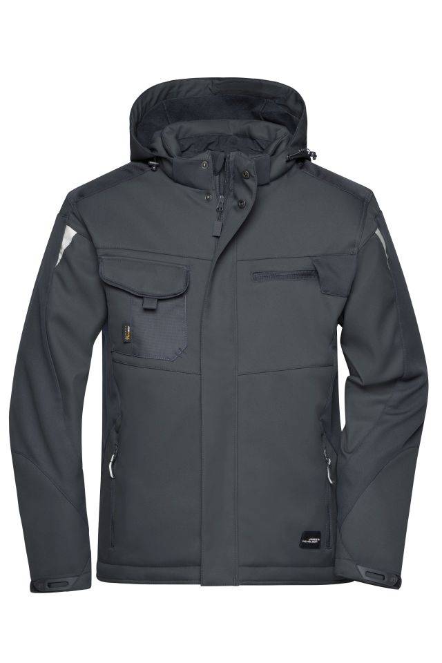 Craftsmen Softshell Jacket - STRONG - Professionelle Softshelljacke mit warmem Innenfutter schwarz, Gr. M