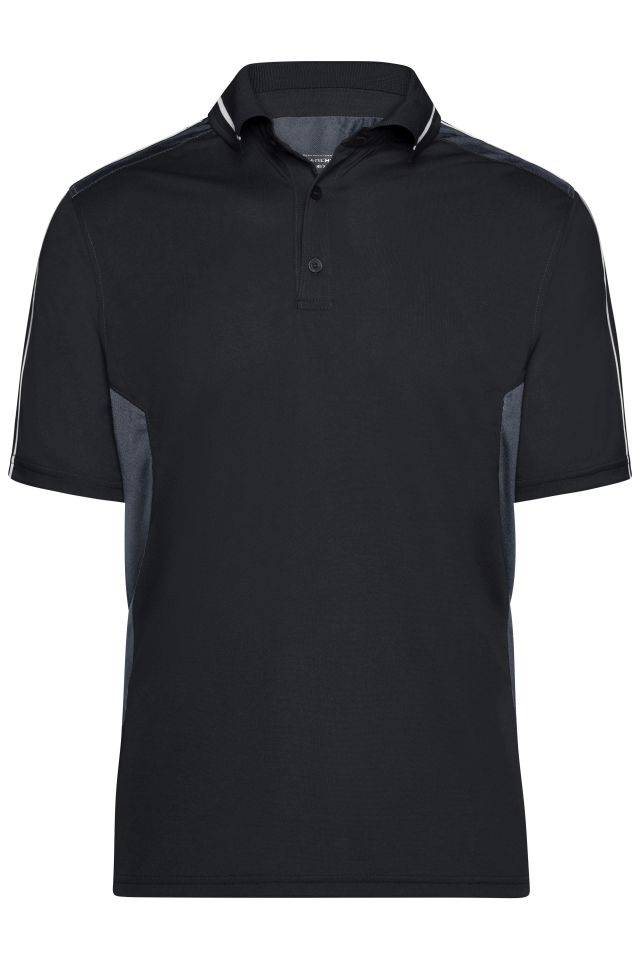 Craftsmen Poloshirt - STRONG - Funktions Polo schwarz/grau, Gr. M
