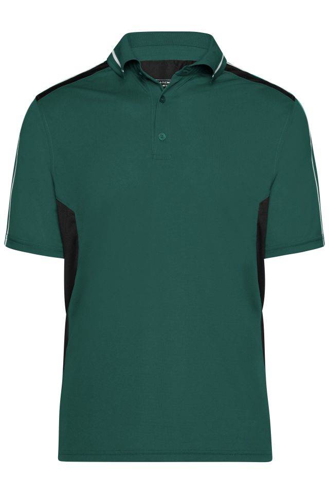 Craftsmen Poloshirt - STRONG - Funktions Polo schwarz/grün, Gr. 3XL