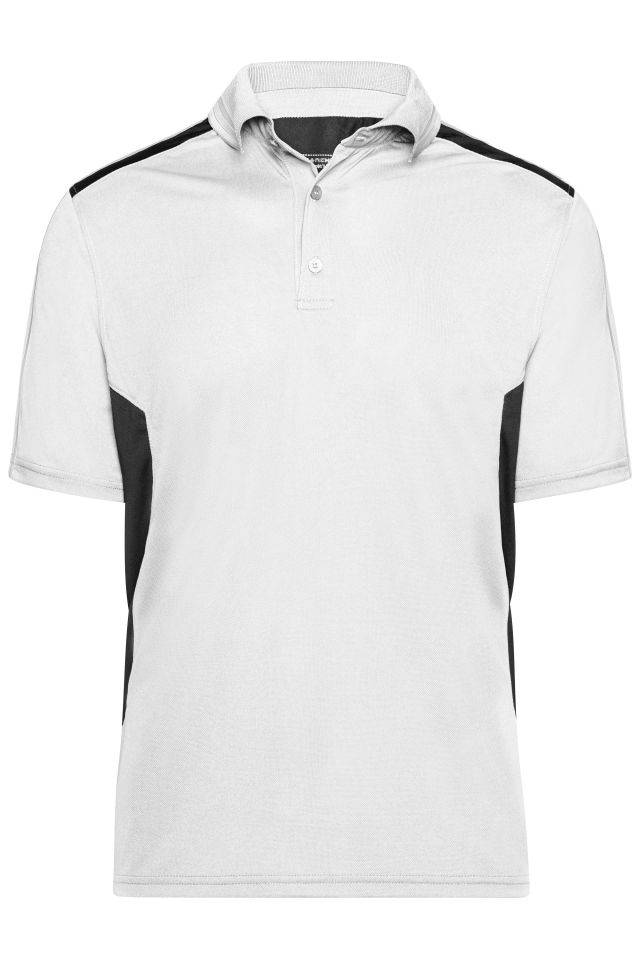 Craftsmen Poloshirt - STRONG - Funktions Polo weiß/grau, Gr. L