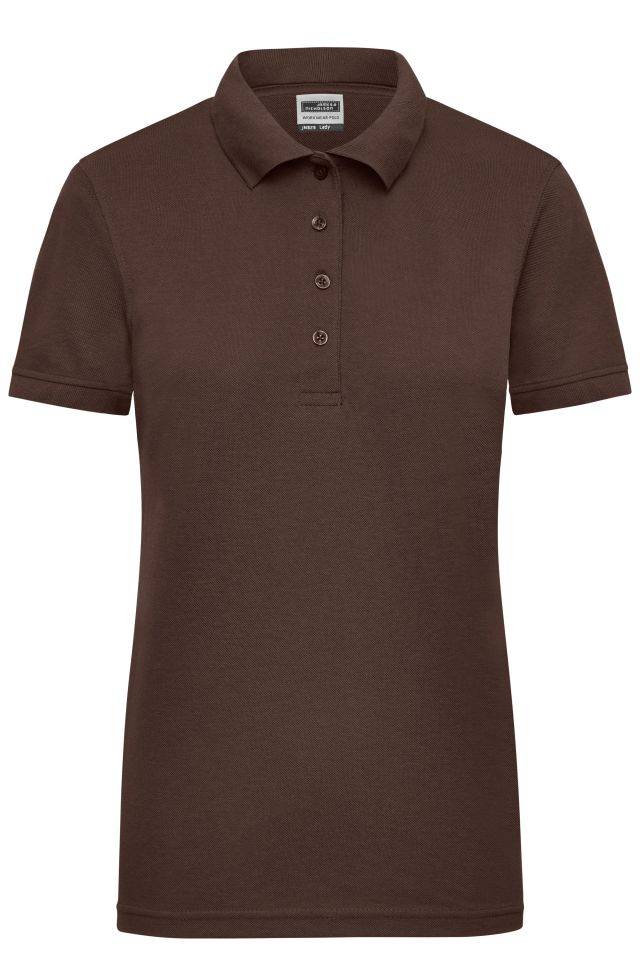 Ladies' Workwear Polo Pflegeleichtes und strapazierfähiges Polo braun, Gr. XXL