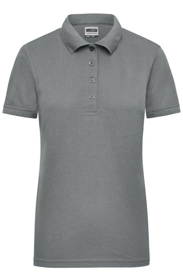 Ladies' Workwear Polo Pflegeleichtes und strapazierfähiges Polo grau, Gr. 4XL