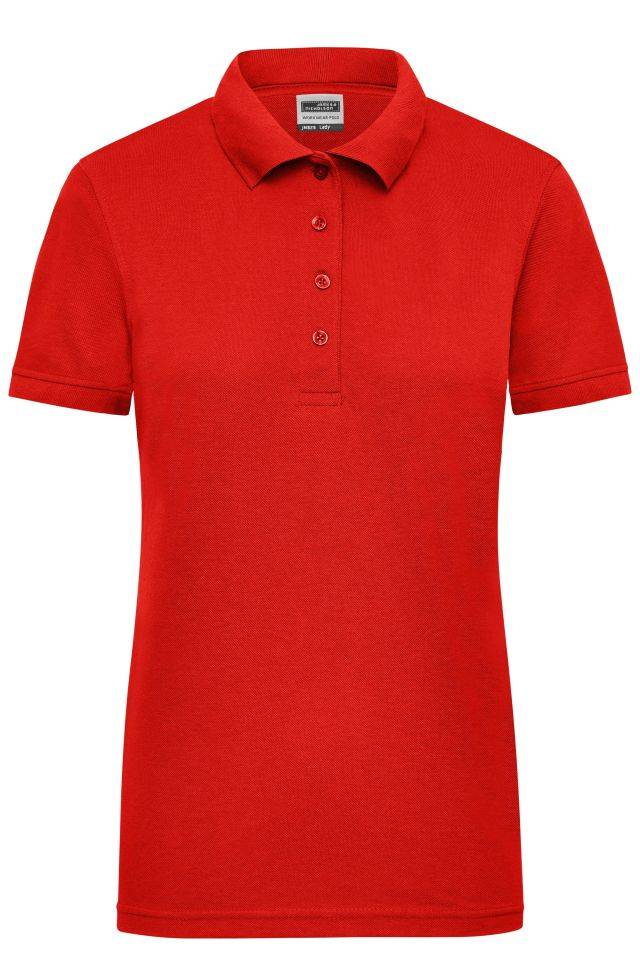 Ladies' Workwear Polo Pflegeleichtes und strapazierfähiges Polo rot, Gr. 4XL