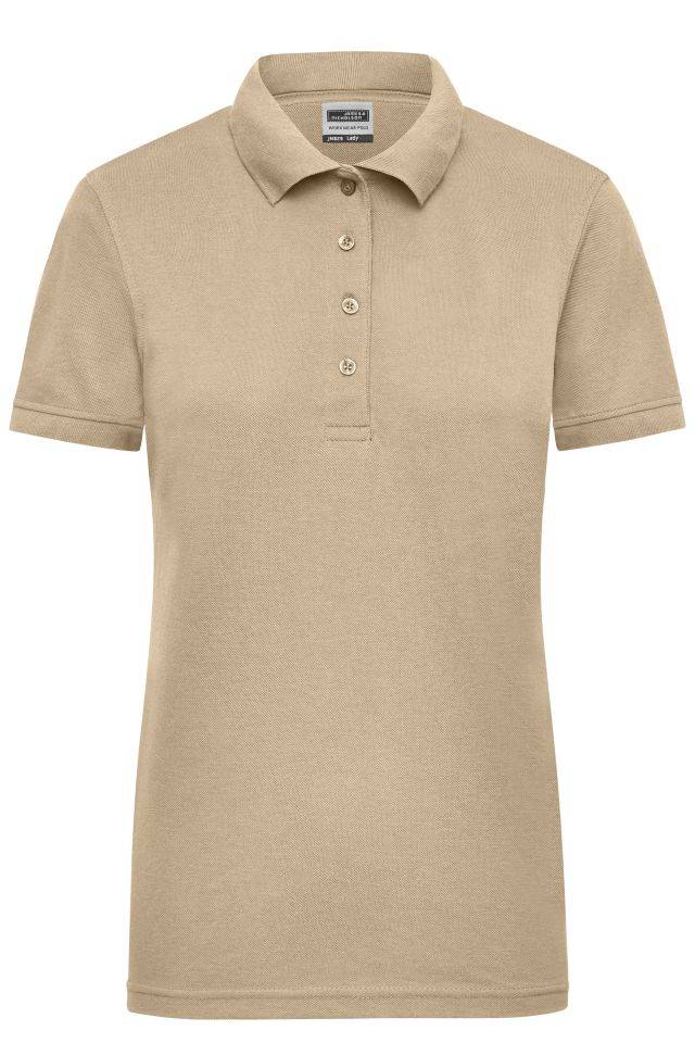 Ladies' Workwear Polo Pflegeleichtes und strapazierfähiges Polo braun/grau, Gr. XXL