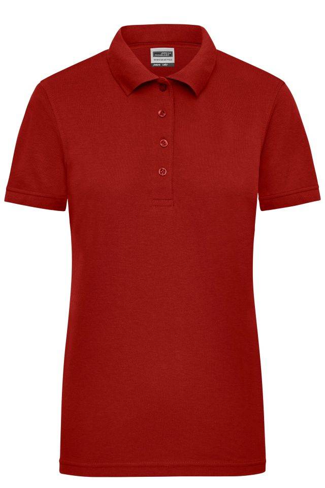 Ladies' Workwear Polo Pflegeleichtes und strapazierfähiges Polo rot/weinrot, Gr. XXL