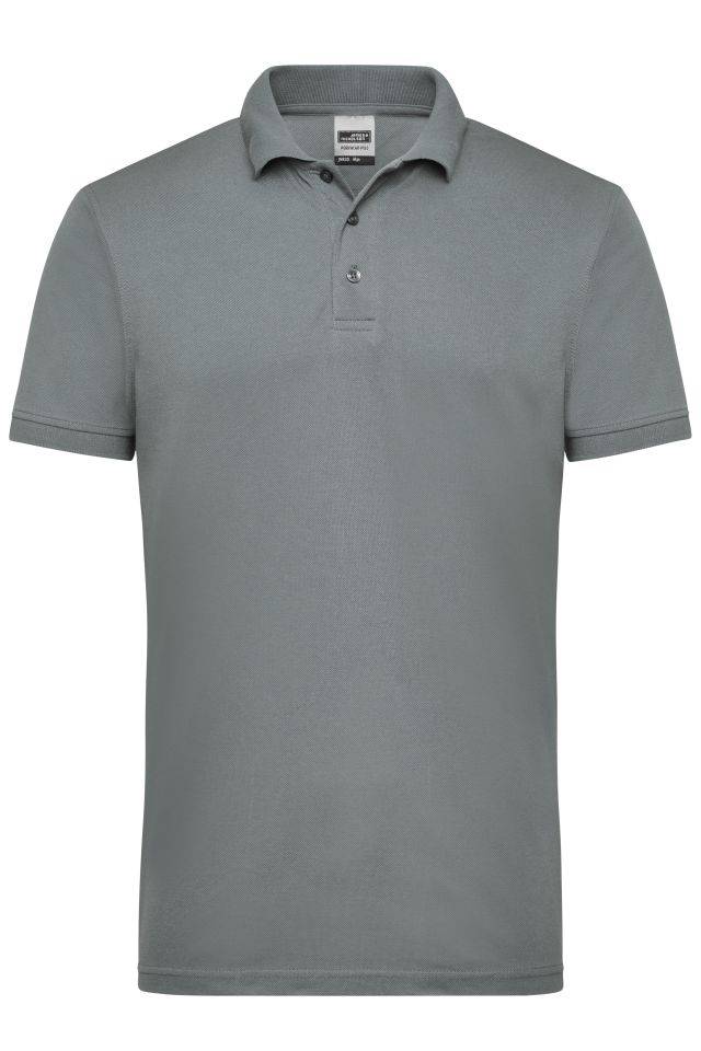 Men's Workwear Polo Pflegeleichtes und strapazierfähiges Polo grau, Gr. 6XL